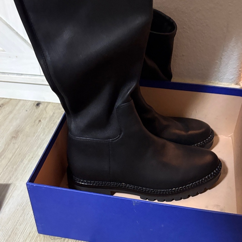 Vince Black Knee-High Boots